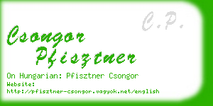 csongor pfisztner business card